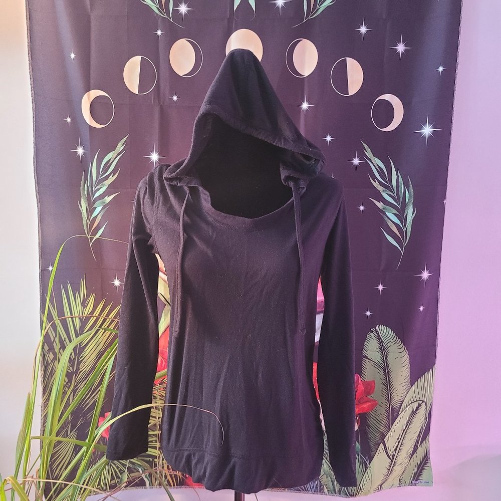 Black hooded long sleeve